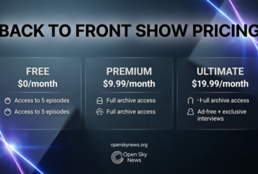 backtofrontshow pricing