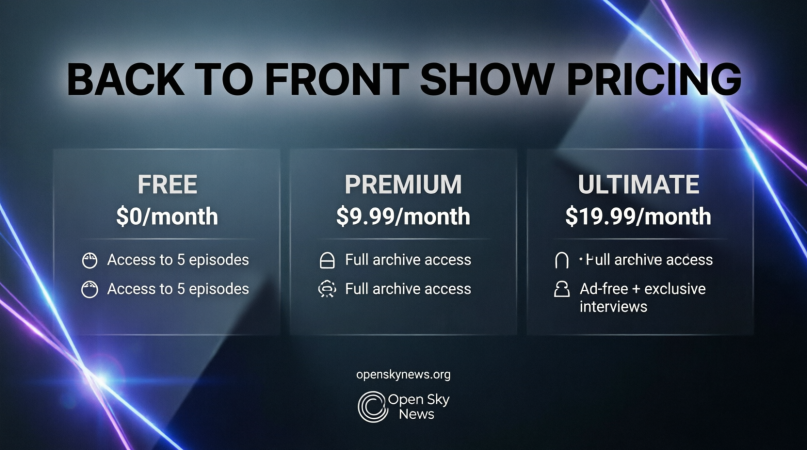 backtofrontshow pricing