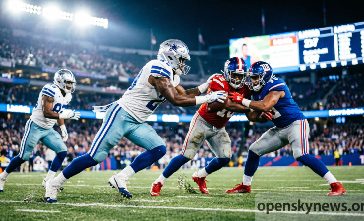 dallas cowboys vs new york giants match player stats